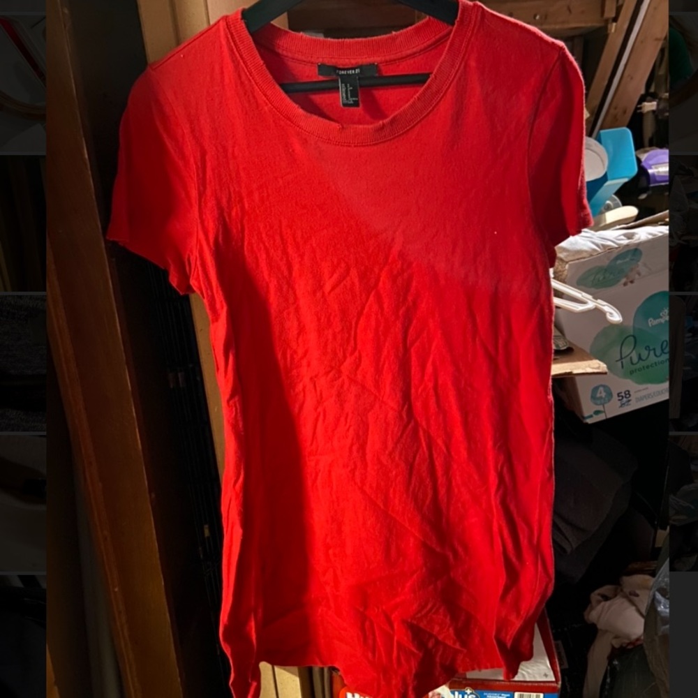 Forever 21 “Distressed” T Shirt Mini Dress